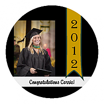 Best's Wishes Circle Graduation Coasters