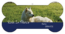 Bone  Pets Photo with Text Favor Tag 4x2