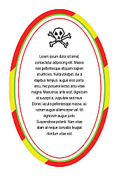 Skull Oval2 Beer Labels