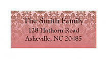 Nouveau Design Address Wedding Labels