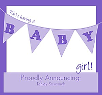 Banner Baby Standart Square Baby Labels