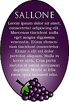 Glow Text Rectangle Wine Label