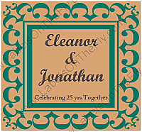 Monarch Square Anniversary Labels