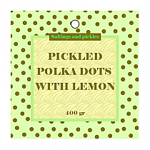 Polka Dot Square Canning Favor Tag