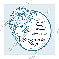 Custom Hawaiian Large Square Food & Craft Label