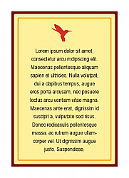 Humming Bird Square2 Beer Labels