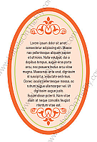 Cali Oval2 Tangerine Beer Labels