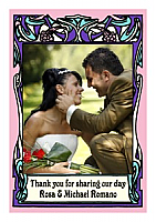 Art Nouveau Vertical Rectangle Wedding Label