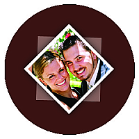 Portrait Small Circle Wedding Labels