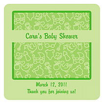 Precious Square Baby Coasters