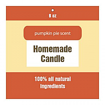 Original Country Square Candle Hang Tag