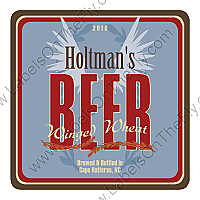 Winged Square Beer Labels