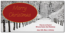 Snowy Christmas Pathway Cards  8" x 4" w-envelope