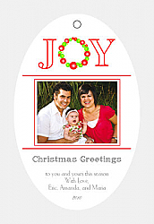 Joy Vertical Oval Hang Tag