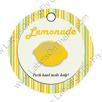 Happy 70's Yellow Circle Food & Craft Hang Tag