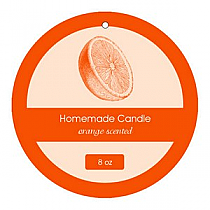 Orange Circle Candle Hang Tag