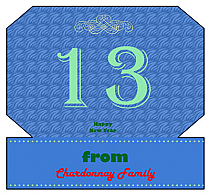 New Year Family Rectangle Labels 3.5x3.25