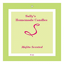 Mojito Big Square Candle Hang Tag