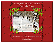 Holly Jolly Small Christmas Puzzle