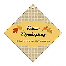 Leaves Thanksgiving Diamond HangTag 2x2