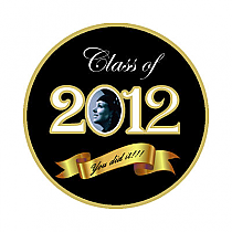 Congrats Circle Graduation Labels