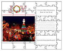 Joy Small Invite Christmas Puzzle