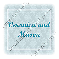 Monogram Wedding Labels