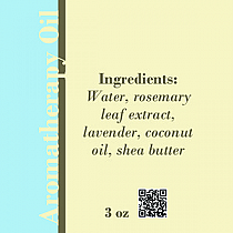 Restful Text Square Bath Body Label