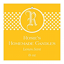 Regal Square Candle Hang Tag