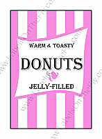 Custom Carnival Small Rectangle Food & Craft Label