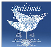 Big Square Hanging Dove Christmas Hang Tag