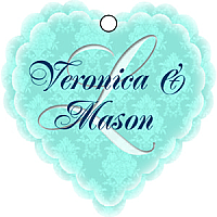 Monogram Heart Wedding Favor Tag