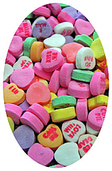 Just Photo Valentine Vertical Oval Labels