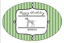 Horizontal Oval  Pets Praise Favor Tag 2.25x3.5