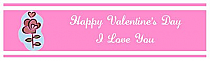 Top and Bottom Valentine Waterbottle Labels 7x1.875