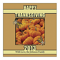 Corn Thanksgiving Square Labels 2x2