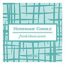 Fresh Linen Big Square Candle Labels