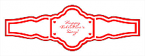 Valentine Mini Hearts Wedding Fancy Cigar Band Labels