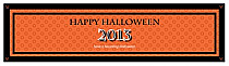 Jack O Lantern Halloween Water bottle Labels 7x1.875