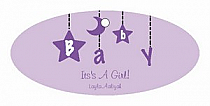 Mobile Baby Oval Favor Tag