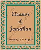 Monarch Vertical Big Rectangle Anniversary Labels