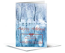 Christmas Magical Winter Holiday Landscape Cards 5.50" x 7.875" w-envelope