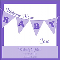 Banner Baby Square Baby Labels