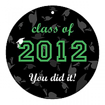 Hats Off Circel Graduation Favor Tags