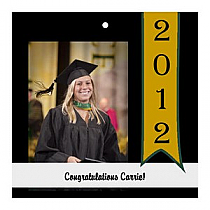 Best Wishes Square Graduation Favor Tag