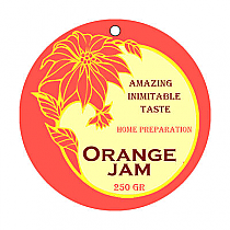 Hawaiian Big Circle Canning Favor Tag