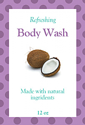 Refresh Big Rectangle Bath Body Label