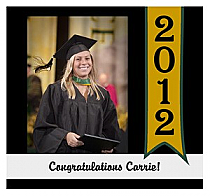 Best Wishes Square Graduation Labels