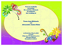 Rainbow Small Invite Wedding Puzzle