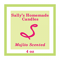 Mojito Small Square Candle Labels